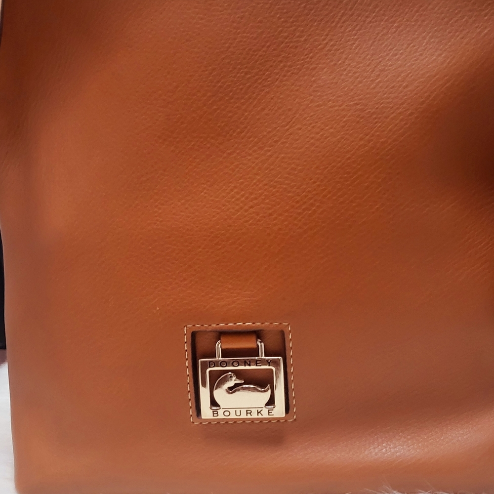 Dooney & Bourke pebble leather thick strap purse